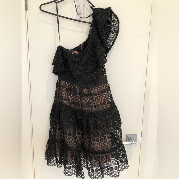 *make an offer!*SELF PORTRAIT Black lace dress US2 - Picture 3 of 5